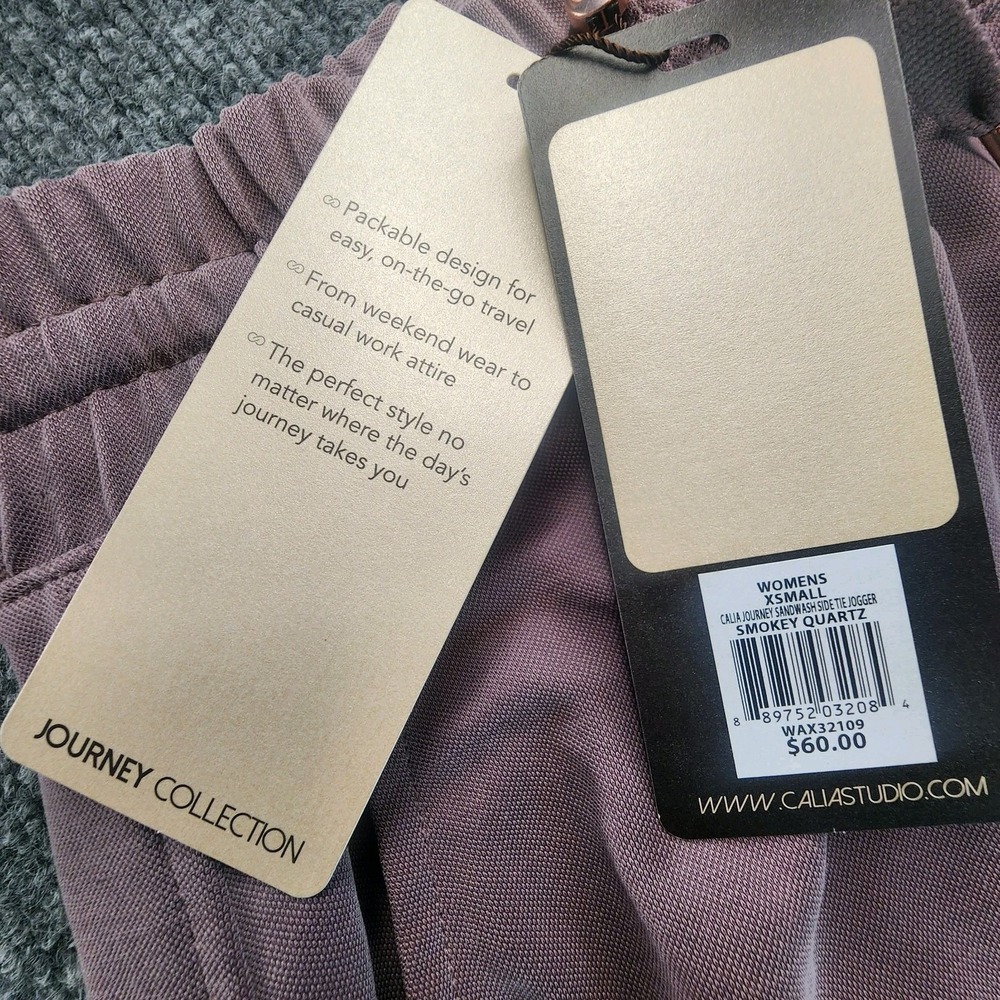 Calia XS Jogger Pants Dusty Plum Yoga Lounge Athleisure Athletic Smokry Quartz - Picture 7 of 14